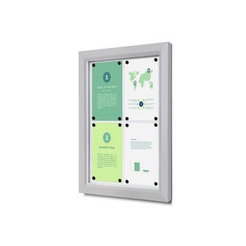 Informatiekast Buiten Whiteboard 4x A4 Breed, Nieuw in verpakking