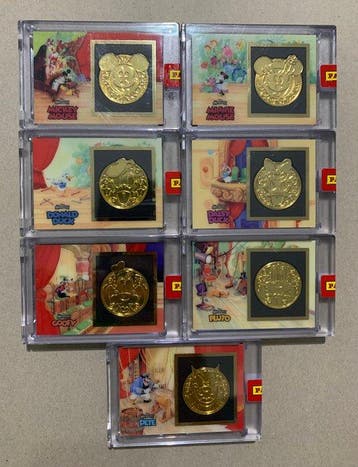 Panini Disney Anthology - Complete Medallion Cards Set (7/7), Nieuw