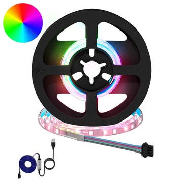 vidaXL LED-strip 2 pcs Zwart en transparant 250 mm Koper en, Verzenden, Nieuw