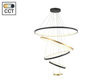 Orien Design Hanglamp Zand Zwart en Goud..., Nieuw