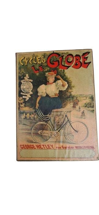 unknown - Globe window card,super rare - Jaren 1890