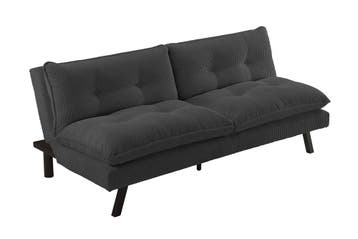 Slaapbank COCOONING 190cm 3-zits grijs cord - 48471, Ophalen of Verzenden, Nieuw