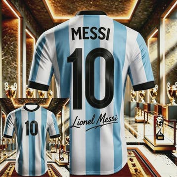 Messi #10 Jubileum T-shirt - Heren, Dames & Kinderen - Sneld, Verzenden, Nieuw