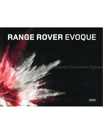 2012 RANGE ROVER EVOQUE BROCHURE DUITS, Boeken, Nieuw, Author