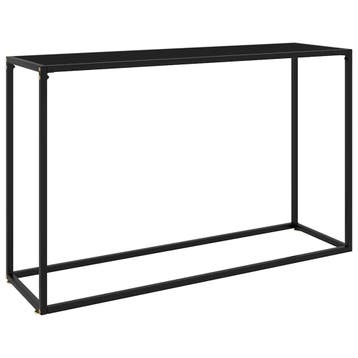 vidaXL Wandtafel 120x35x75 cm gehard glas zwart, Verzenden, Nieuw, Glas, 60 cm of meer