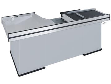 Kassa check out rechts B250xD100xH87cm - grijs