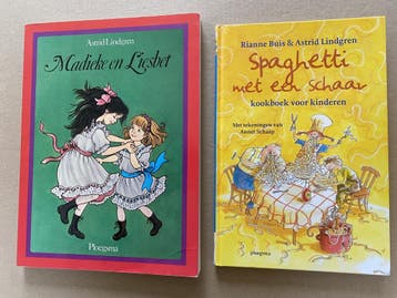 2 Boeken Astrid Lindgren - Kookboek / Madieke en Liesbet, Verzenden, Nieuw, Fictie algemeen
