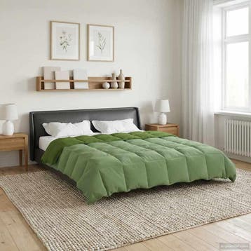 vidaXL Winter Dekbed 220 x 240 cm Winter Microfiber (100%, Verzenden, Nieuw, Groen