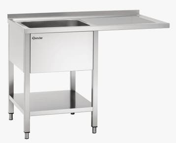 Bartscher Spoeltafel | RVS | 1 spoelbak | 120 x 70 x 85 cm, Verzenden, Nieuw in verpakking