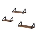 Vasagle industriele wandplank / boekenplank 3 Stuks rustiek, Ophalen of Verzenden, Nieuw