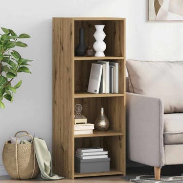 vidaXL buffetkast Artisanaal eiken 45 x 41 x 124 cm Bewerkt, Minder dan 50 cm, Verzenden, 100 tot 150 cm, Nieuw