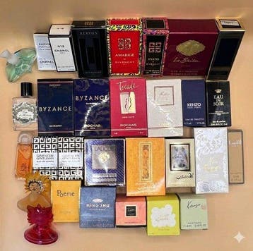 Parfumfles (31) - Glas - Vintage Miniaturen