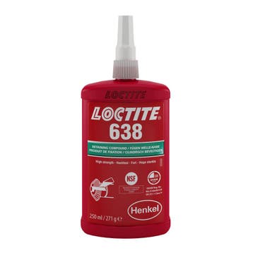 Loctite 638 250 ml, fles, Verzenden, Nieuw