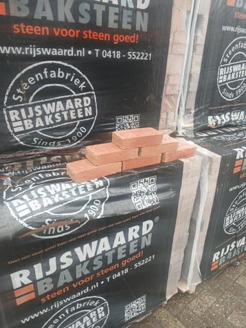 vuilwerk metselsteen waalformaat massief  pallet a 400st., Ophalen, Nieuw
