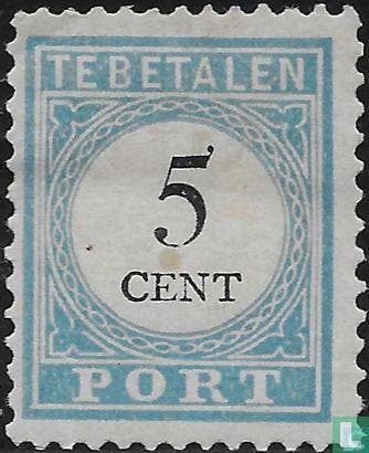 Nederland - Portzegel - 1887, Verzenden, Postfris
