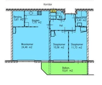 Te huur: Appartement Europaboulevard in Alkmaar, Alkmaar, Noord-Holland, Appartement