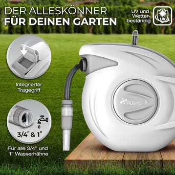 Wandslangenbox - Tuinslanghaspel - Tuinslang met haspel - 30, Verzenden, Zo goed als nieuw