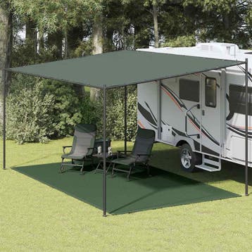 vidaXL Tenttapijt 300x500 cm HDPE groen, Caravans en Kamperen, Verzenden, Nieuw