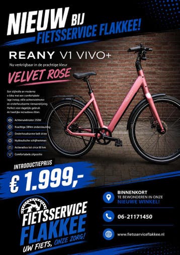 Reany v1 vivo+, Fietsen en Brommers, Ophalen, Nieuw