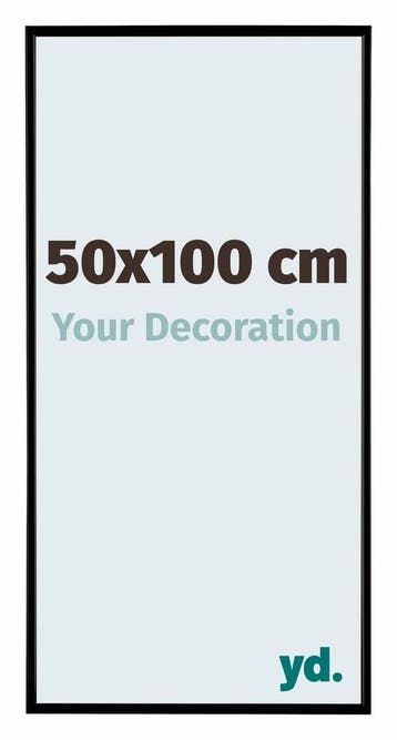 Fotolijst 50x100 cm - Zwart Mat - Kunststof - Evry, Huis en Inrichting, Woonaccessoires | Lijsten, Verzenden, Nieuw