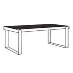 Emmen Eettafel-UM - eettafel, Huis en Inrichting, Tafels | Eettafels, Nieuw, Overige vormen, Overige materialen