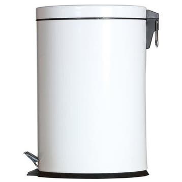 Pedaalemmer | Metaal (Wit) | 20L | Klapdeksel |, Verzenden, Nieuw in verpakking