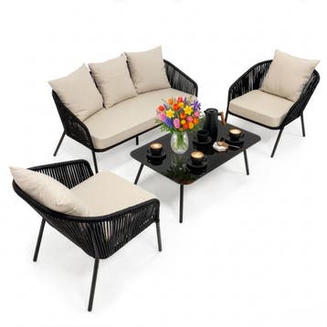 Tuinmeubelset - Loungeset - Bank - Stoelen - Tafel, Tuin en Terras, Ophalen of Verzenden, Nieuw
