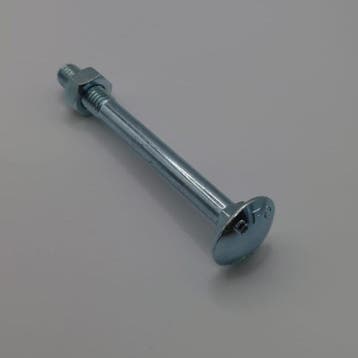 Slotbout met moer M8x80 verzinkt (100st), Ophalen of Verzenden, Nieuw