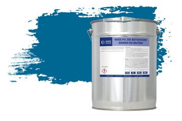Wixx PU 250 Betonverf Buiten en Binnen RAL 5017 |, Doe-het-zelf en Verbouw, Verf, Beits en Lak, Nieuw, Verf, Verzenden, 5 tot 10 liter