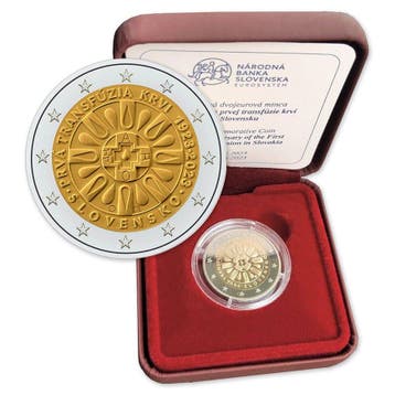 Slowakije 2 Euro Bloedtransfusie 2023 Proof, Verzenden