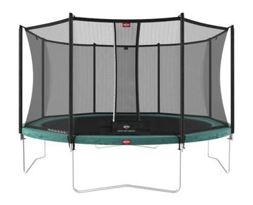 BERG trampoline Favorit 380 groen + veiligheidsnet 380 ACTIE, Ophalen of Verzenden, Nieuw