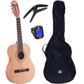LaPaz C30N klassieke gitaar 3/4-formaat naturel + gigbag +, Muziek en Instrumenten, Verzenden, Nieuw