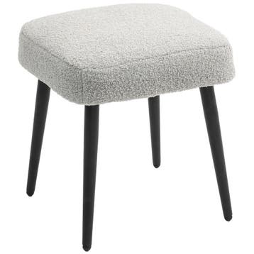 TRUUSK Voetenbankje Vierkant - Kasjmier-Look - Stalen Poten, Huis en Inrichting, Woonaccessoires | Kussens, Verzenden, Nieuw