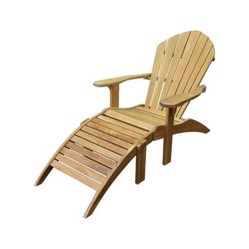 Canadian teakhouten relaxset 2-delig, Ophalen of Verzenden, Nieuw, Teakhout