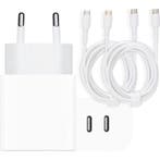 USB-C Snellader 35W + 2x USB C Kabel - 2M - Geschikt voor, Ophalen of Verzenden, Nieuw