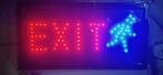 Exit uitgang LED bord lamp verlichting licht bak reclamebord, Verzenden, Nieuw