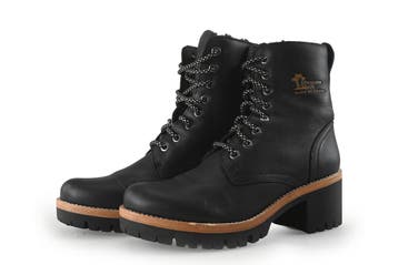 Panama Jack Veterboots in maat 38 Zwart, Verzenden, Zwart, Overige typen, Zo goed als nieuw