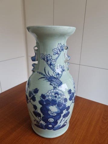 Vaas - Porselein - China - Qing Dynastie 19e eeuw (Zonder