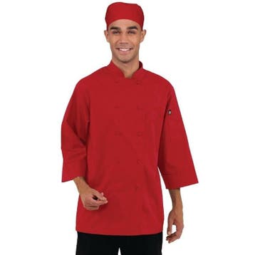 Chef Works unisex koksbuis rood | 65% Polyster - 35% katoen, Verzenden, Nieuw in verpakking