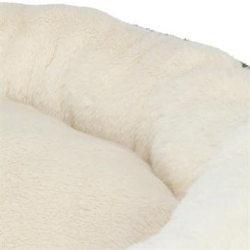 Trixie hondenmand leo soft rond pluche creme / panterprint, Verzenden, Nieuw