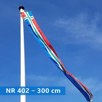 NR 402: Wimpel Groningen-300cm met stokje, Diversen, Vlaggen en Wimpels, Nieuw