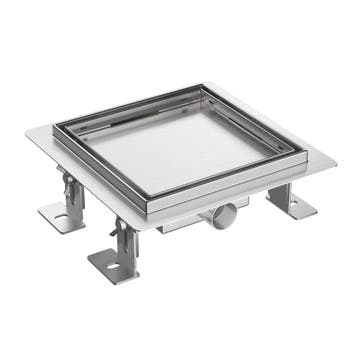 BWS Halo Doucheput Met Tegelrooster 15x15 cm Geborsteld RVS, Ophalen of Verzenden, Nieuw, Douche