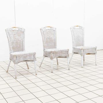 (3) Rotan en Bamboe Stoelen, Ophalen of Verzenden, Nieuw