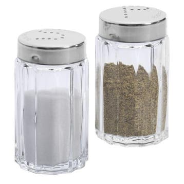 Peper en Zout Set - Glas/RVS, Huis en Inrichting, Keuken | Keukenbenodigdheden, Nieuw