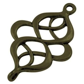 2 x Metalen tussenzetsel – geel koperkleur – 28 x 18 x 2, Ophalen of Verzenden, Nieuw, Tussenstuk of Tussenkraal