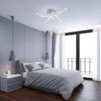 Moderne LED plafondlamp golvend chroom 32W, Verzenden, Nieuw