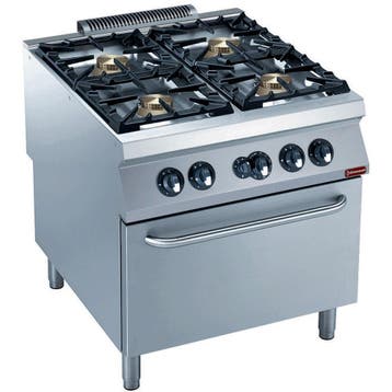 Diamond Gasfornuis | 4 Branders | Met Gasoven | 800mm, Ophalen of Verzenden, Nieuw in verpakking