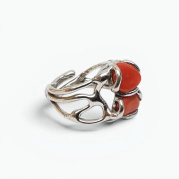 Koraal - Argento 925 - Ring - Italiaans vakmanschap
