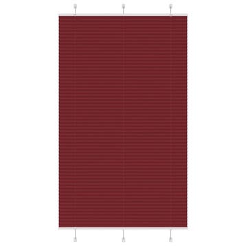 vidaXL Plissé rolgordijn 120x200cm stofbreedte 119,4cm, Huis en Inrichting, Verzenden, Nieuw, Rood