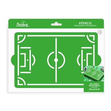 Stencil Voetbalveld 30x20cm, Verzenden, Nieuw